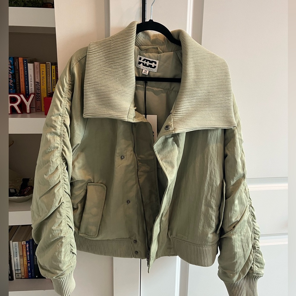 KBB by KAHLANA Women’s The Shawl Collar Jacket Olive Green (NWT) - Picture 4 of 8